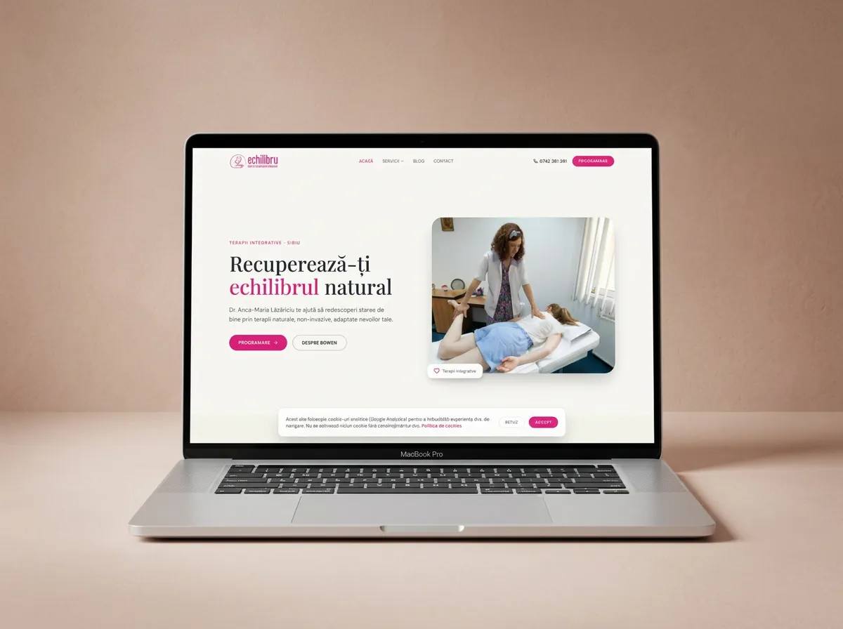 Centrul de Echilibru - Site clinică wellness Sibiu