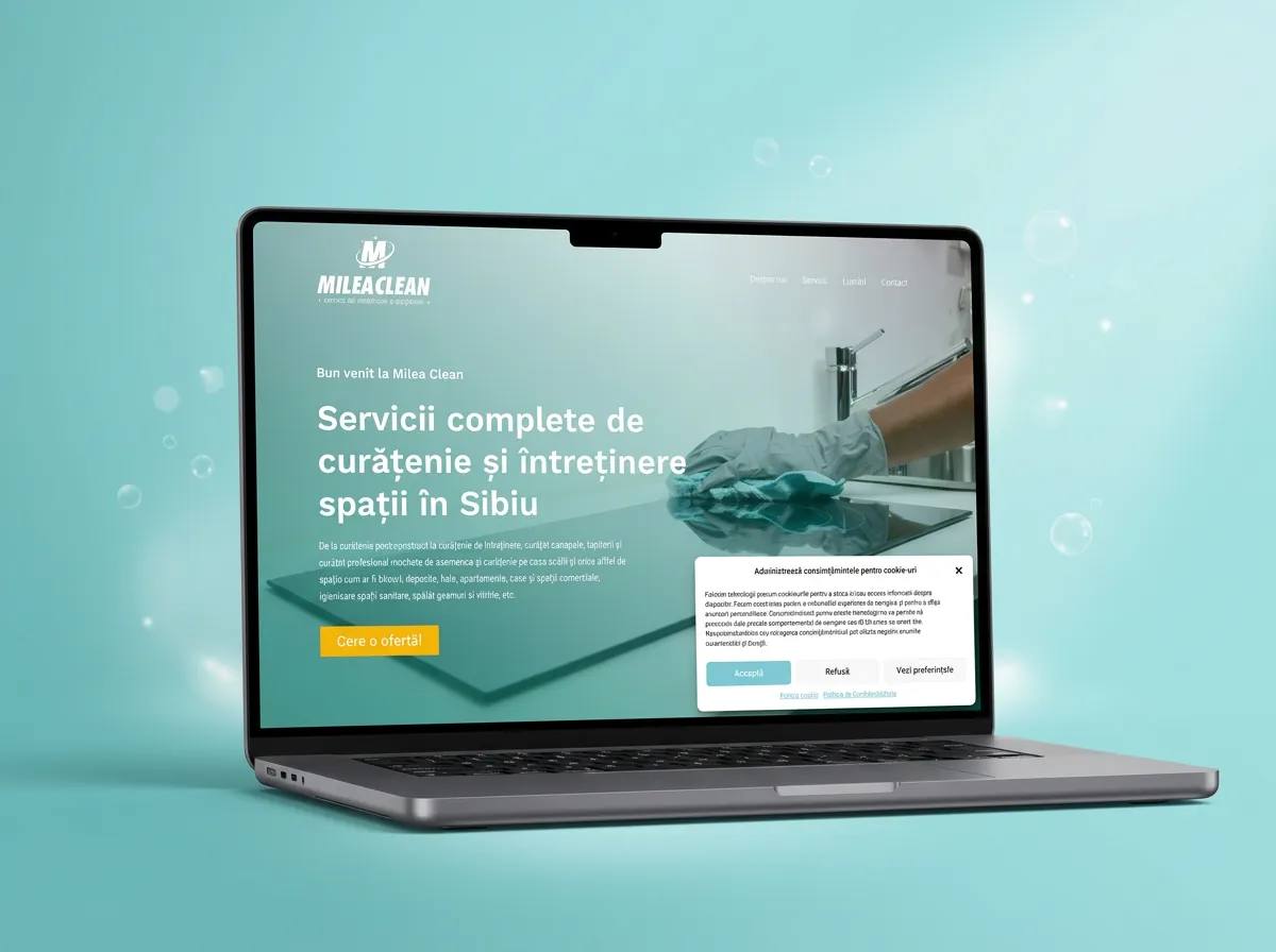 Milea Clean - Site servicii curățenie Sibiu