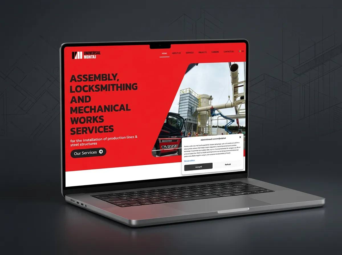 Universal Montaj - Site servicii montaj industrial