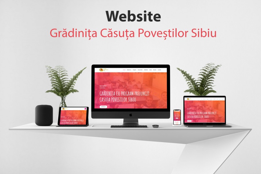 Realizare website pentru Gradinita Casuta Povestilor Sibiu.